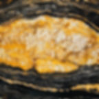 Modern kitchen with Magma Gold granite island countertop