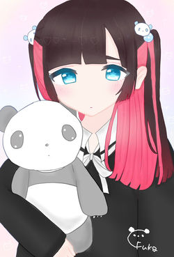 パンダと女の子