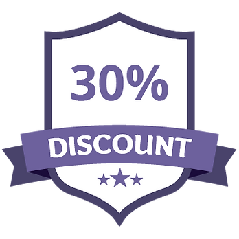 30% Discount Purple