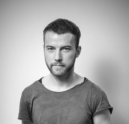 Bearded hipster BW