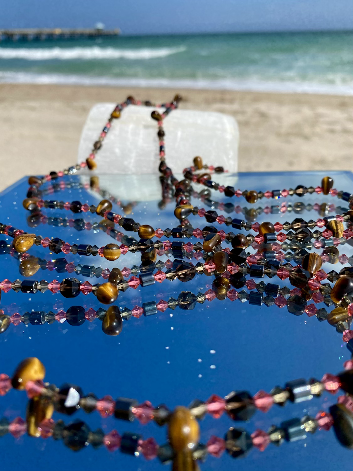 Aphene w/ Tigers Eye, Smoky Quartz & Hematite