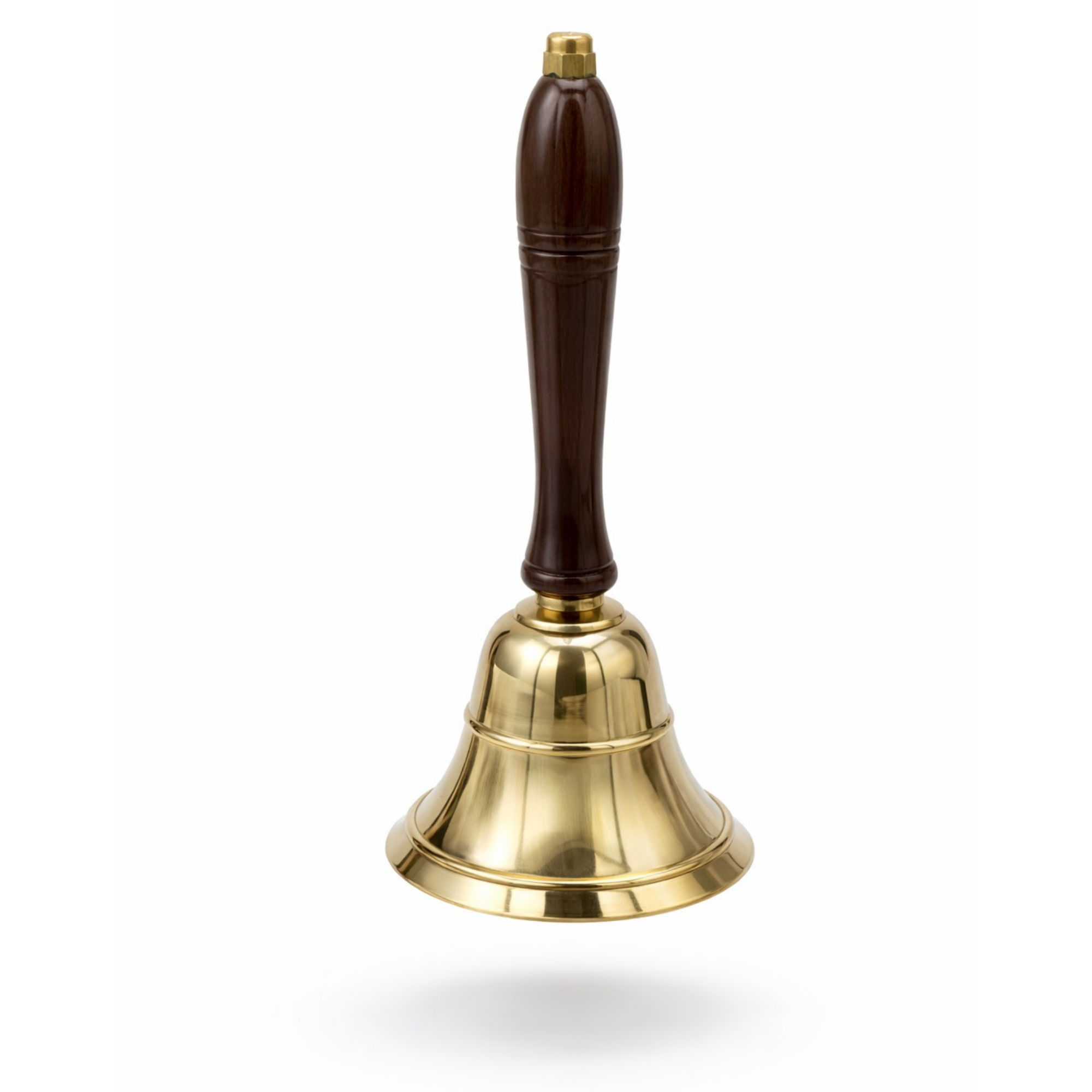 Classic Brass Bell with Wooden Handle