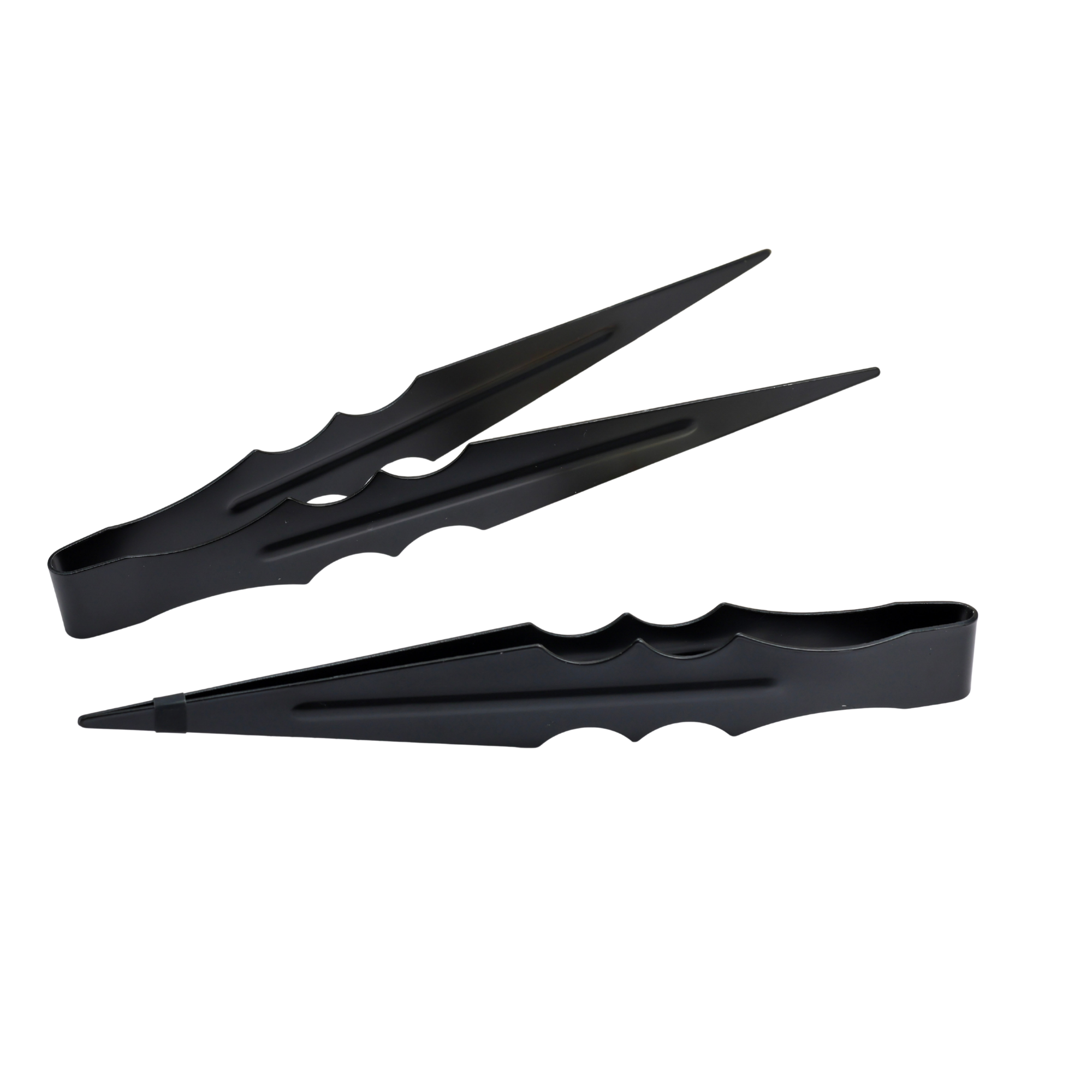 Charcoal Tongs: Matte Black Heat- Resistant