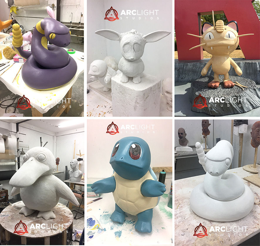 Pokémon tillverkning - skulptering - dekormåleri