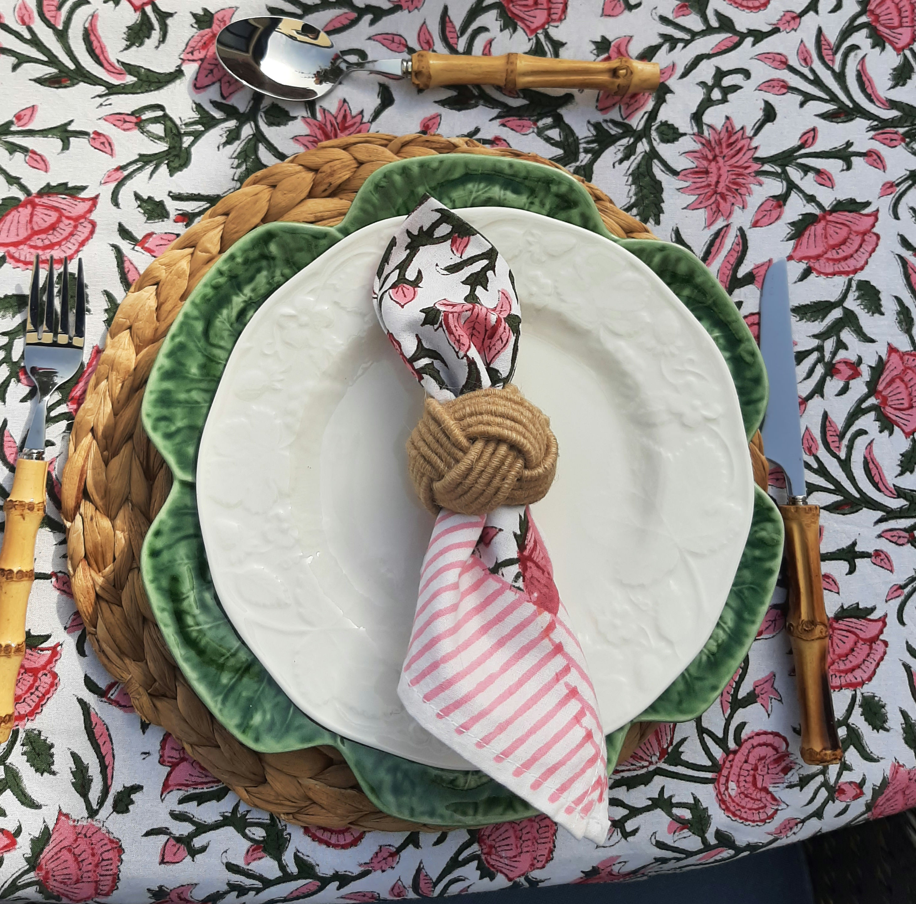 Pauline Hand Block Napkin Set of 6