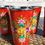 Thumbnail: Red Hand Painted Enamelware Tumblers (Set of 2)