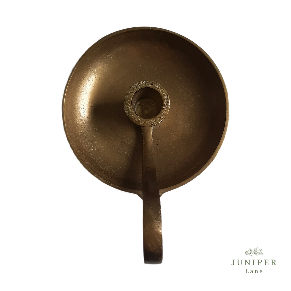 Thumbnail: Brass Coloured Chamber Stick Holder