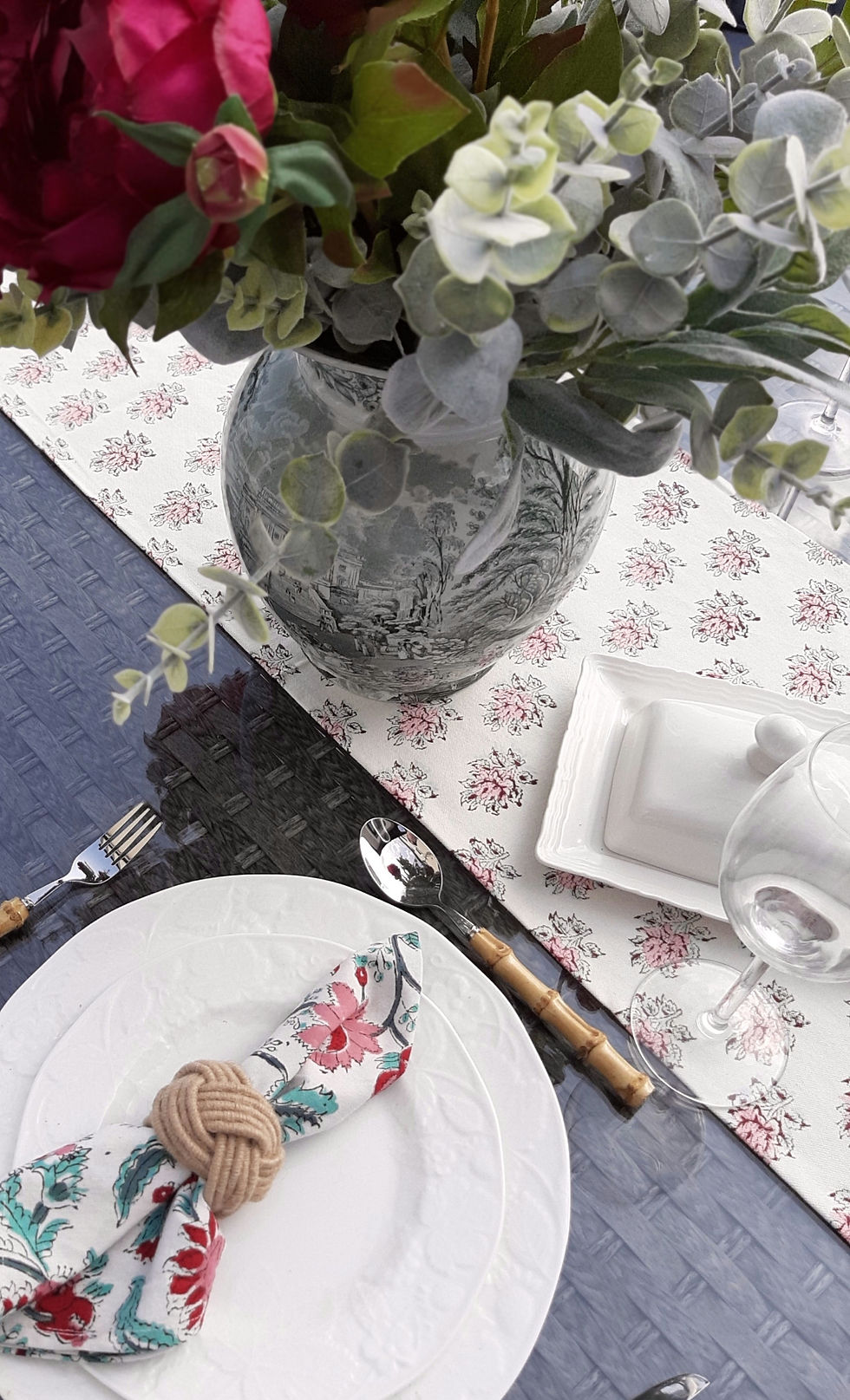 Thumbnail: Lilly Hand Block Table Runner