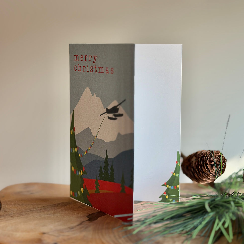 Thumbnail: Christmas Plane Greeting Card