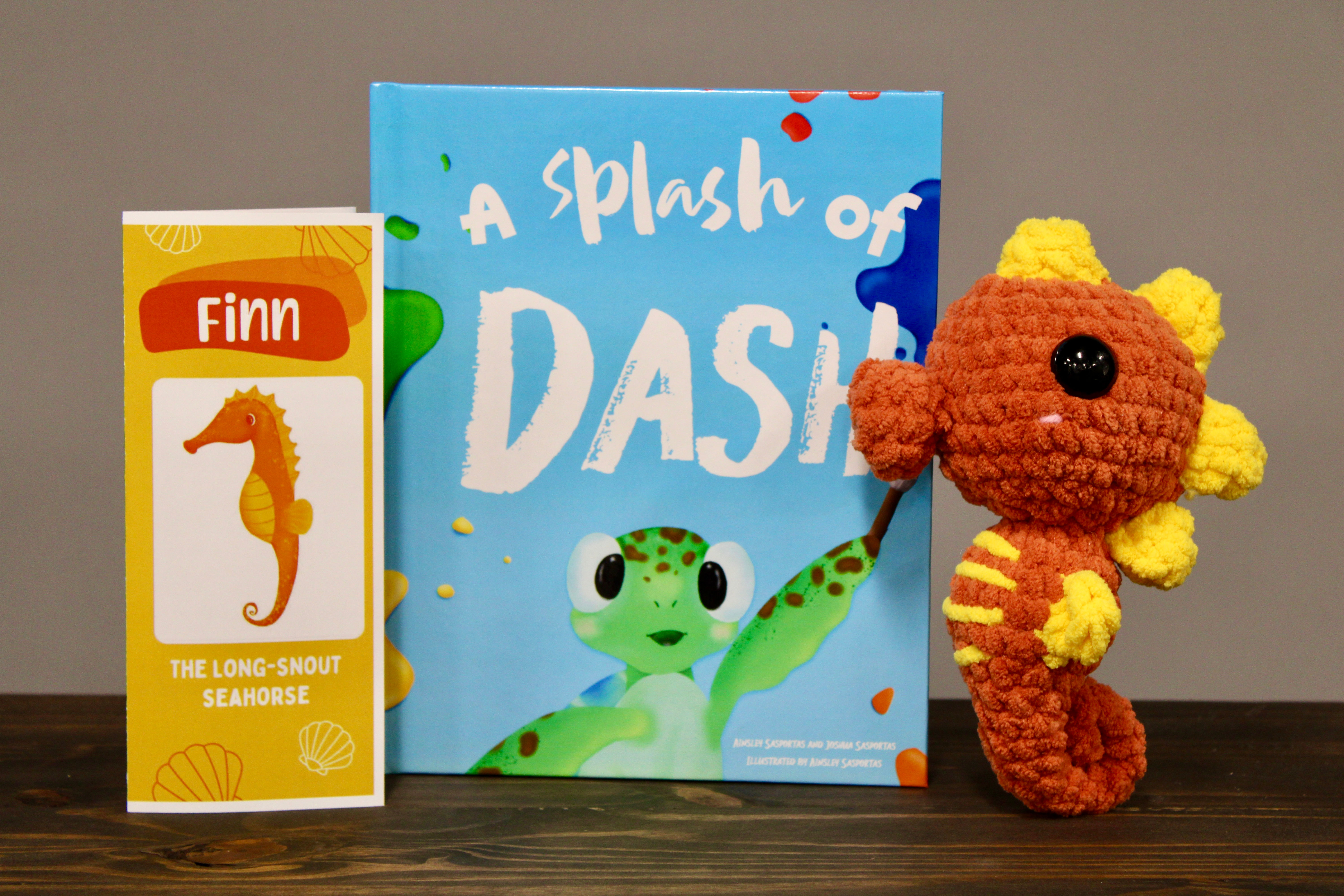 Book, Plush, and pamphlet