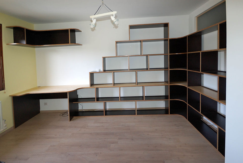 Agencement bibliothèque bureau