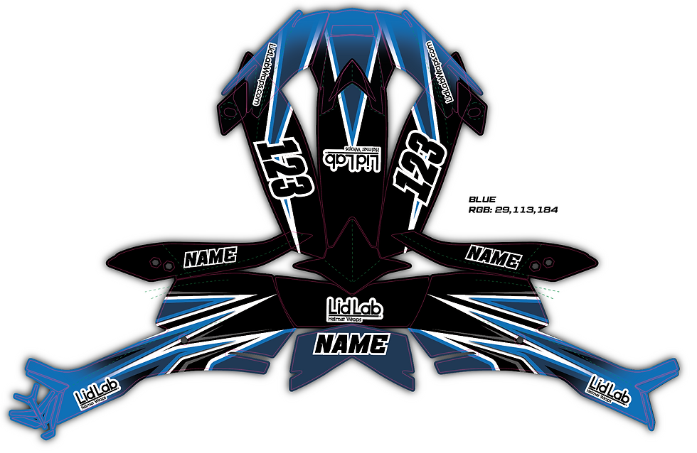 Thumbnail: Vortex Series Helmet Wrap – Multi-Color