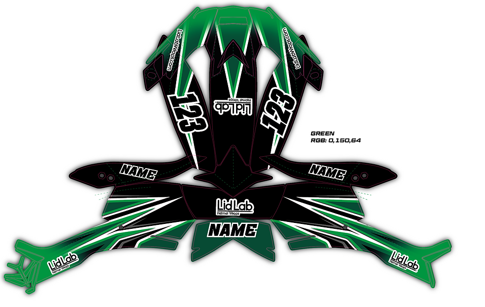 Thumbnail: Vortex Series Helmet Wrap – Multi-Color