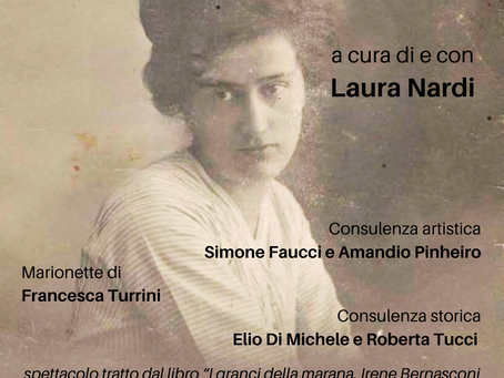 Il diario di Irene Bernasconi - 13 maggio ore 21 e 14 maggio ore 18