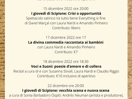Dicembre all'Isola 104 - un mese dedicato al teatro