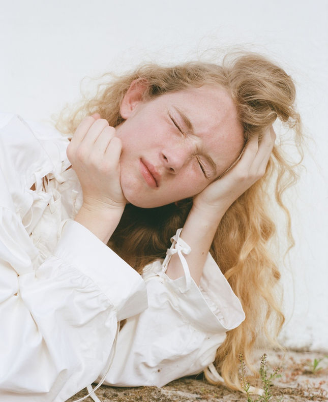 Margo photographed by Britt Murphy Styled by Ewan Bell wearing Ottolinger