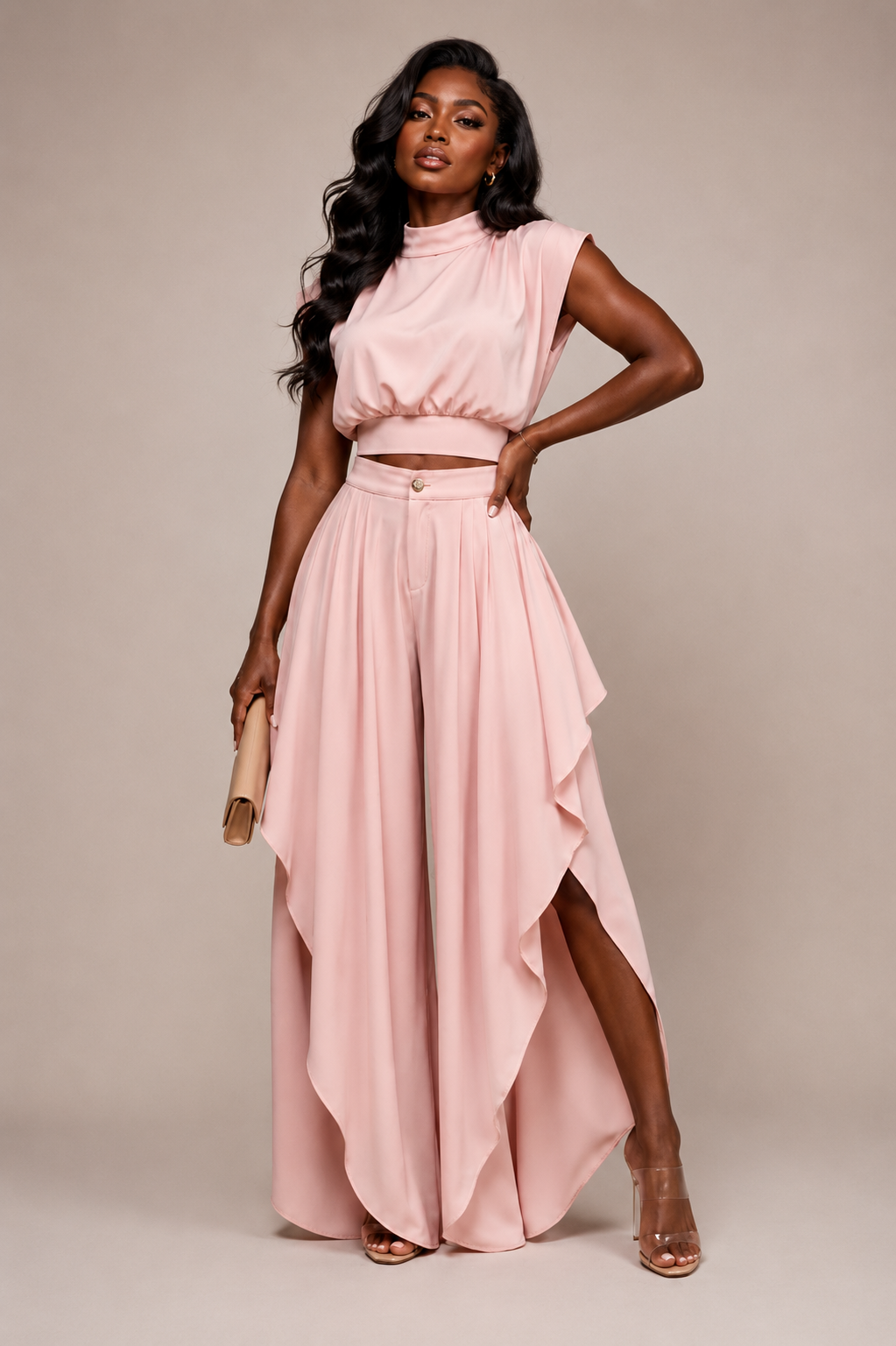 The Frenchie Pants Set- Pink