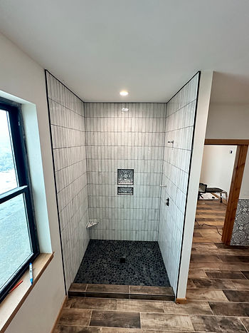 New Construction walk in shower