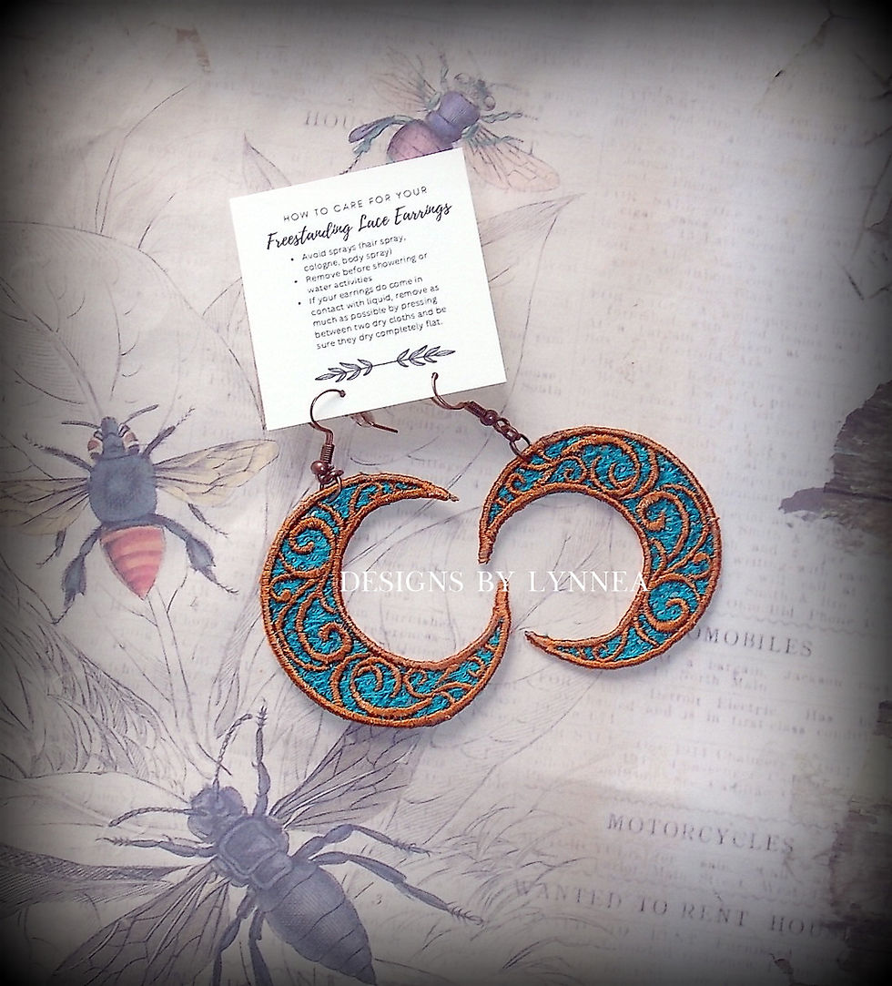 Thumbnail: Free Standing Lace Earrings