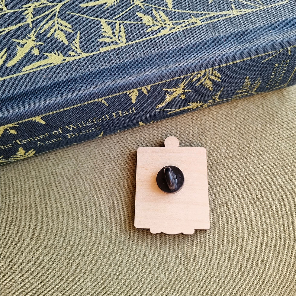 Thumbnail: Brontë Sisters Portrait Wooden Pin Badge