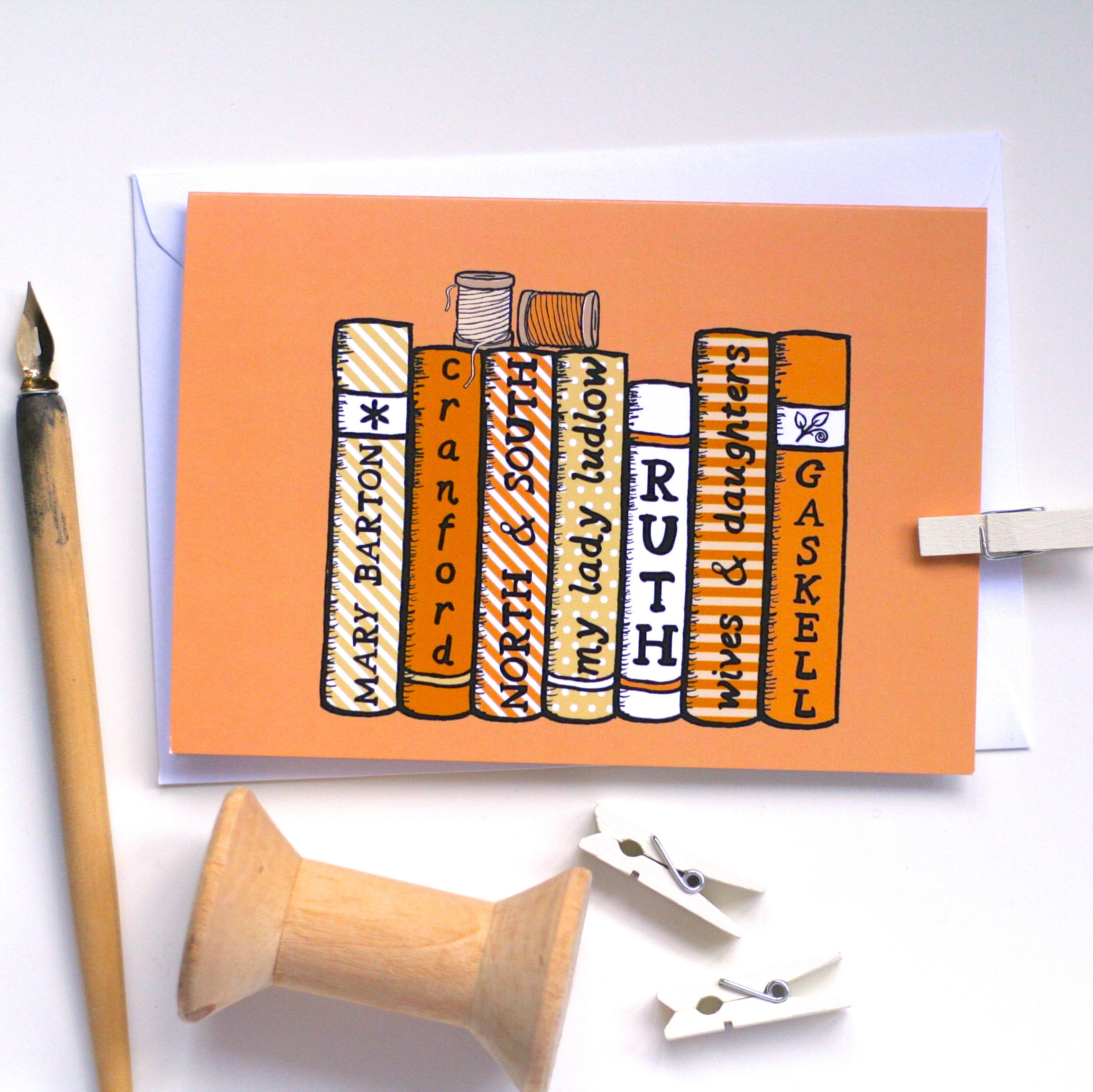 Elizabeth Gaskell Bookshelf Card