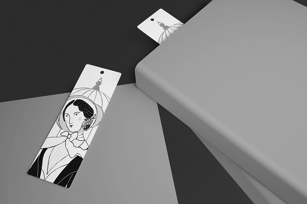 Thumbnail: Jane Eyre Black Ink Bookmark