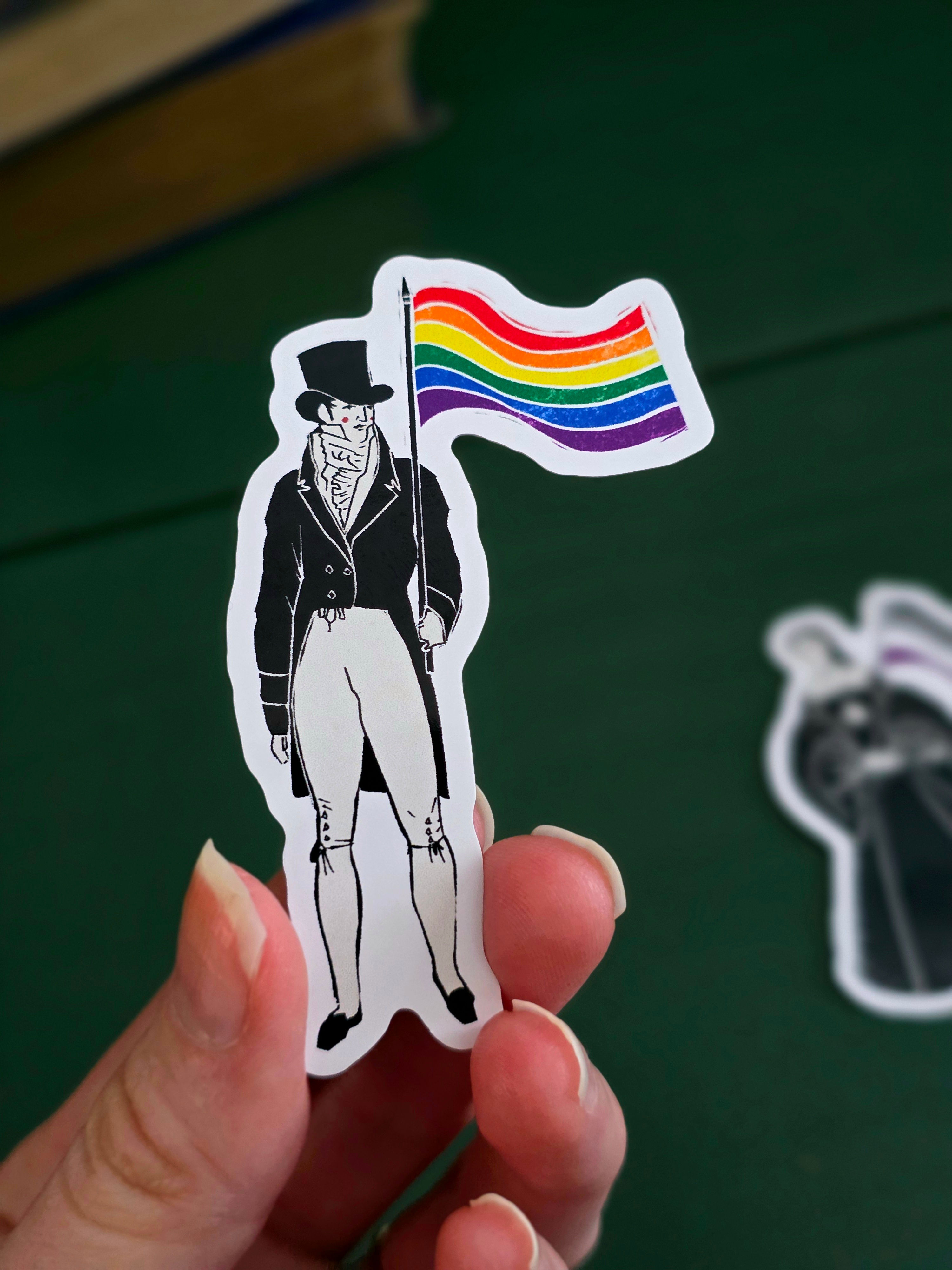 Regency Pride Flag Die Cut Vinyl Sticker
