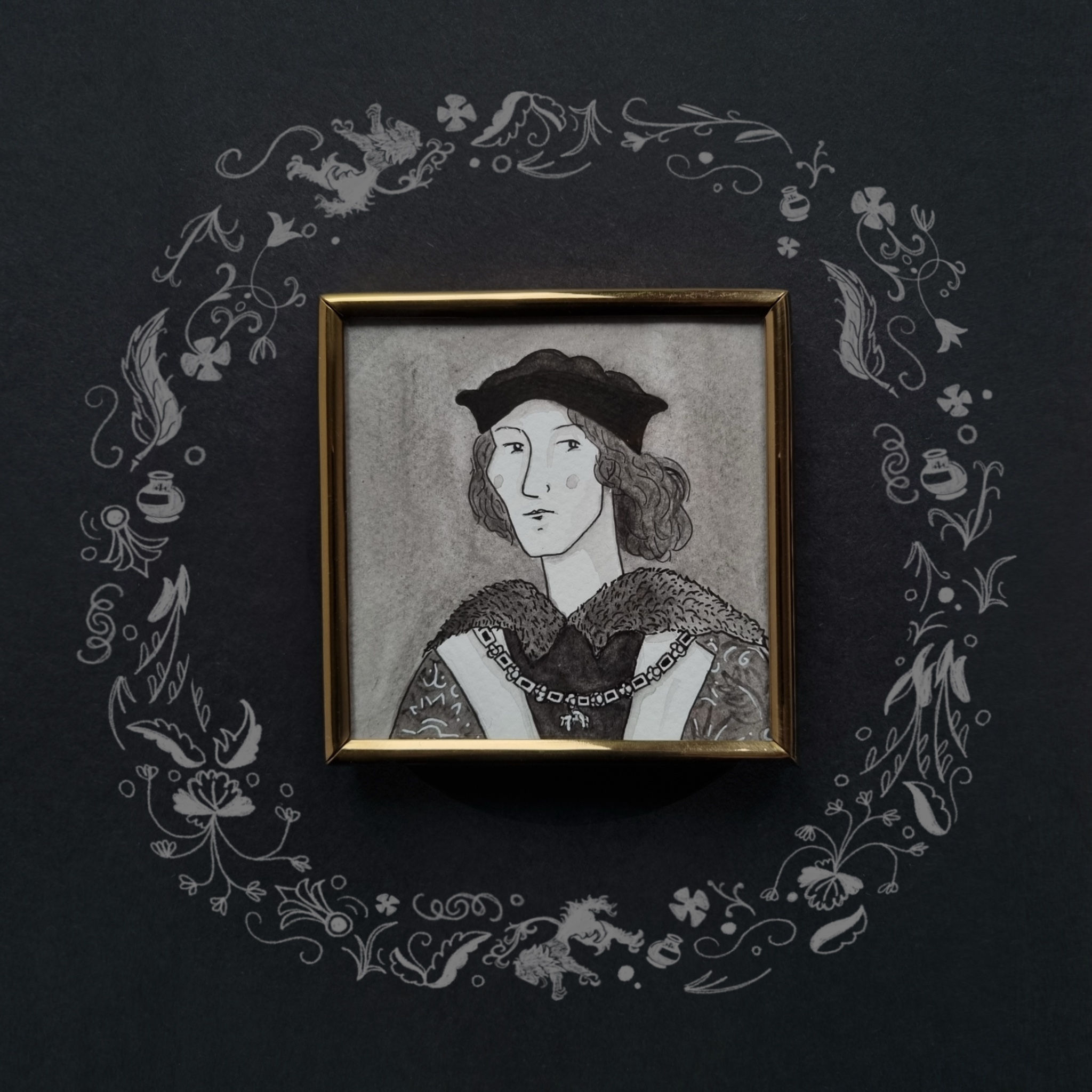 Henry VII Miniature Portrait