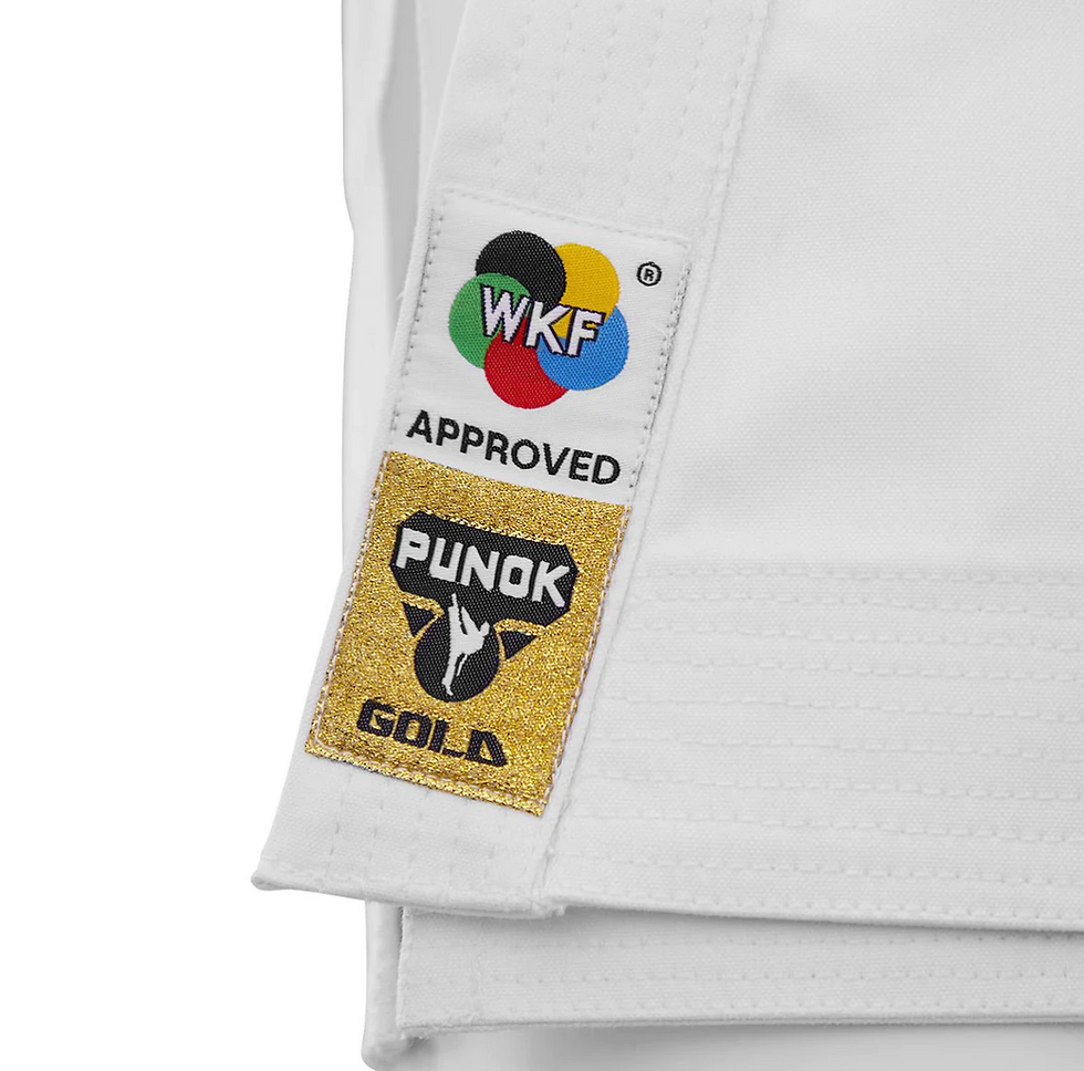 Thumbnail: PUNOK WKF KATA GOLD UNIFORMS RED/BLUE (2 JACKET / 1 PANT)