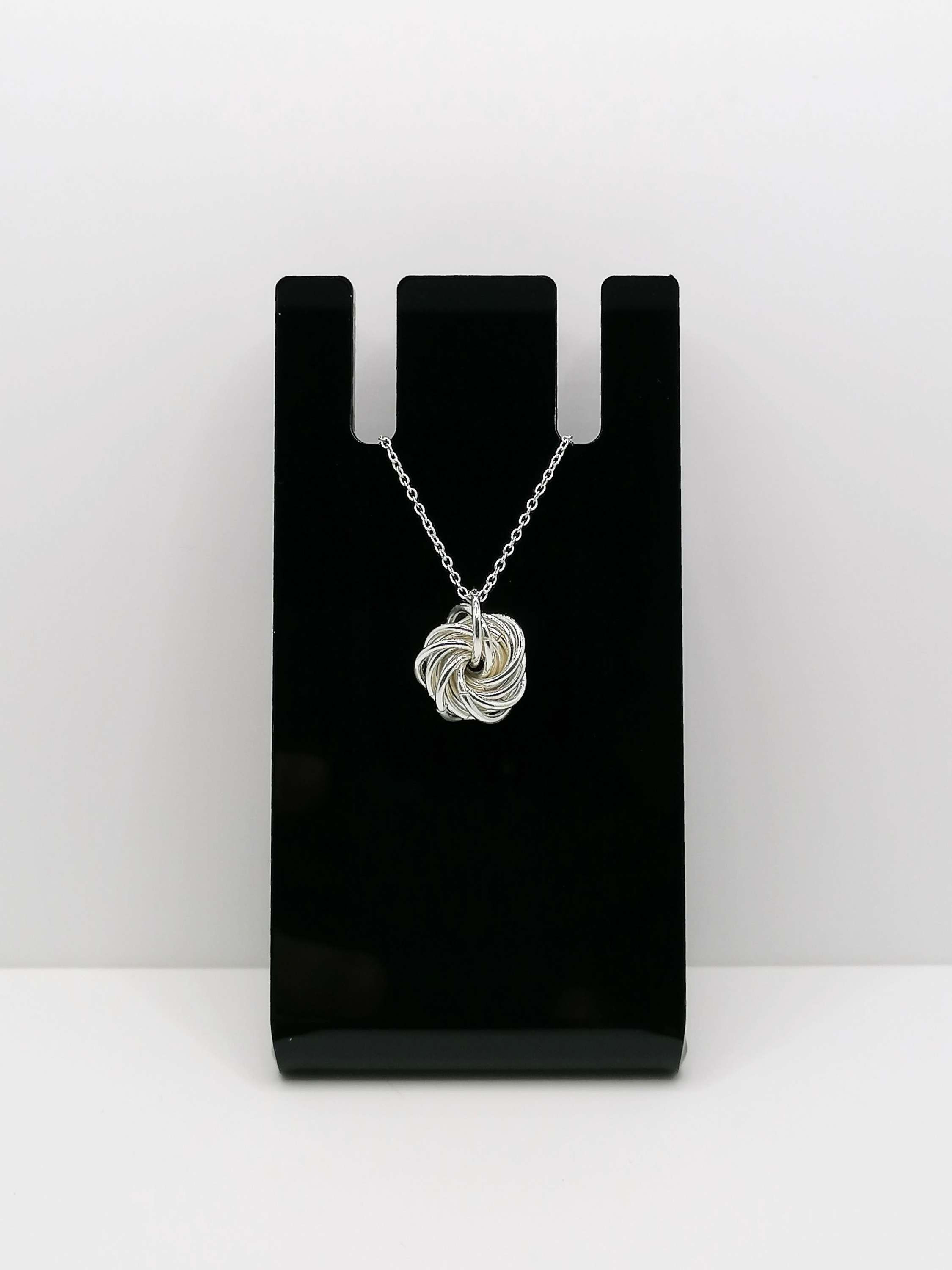 Sterling Silver Chunky Knot Pendant 