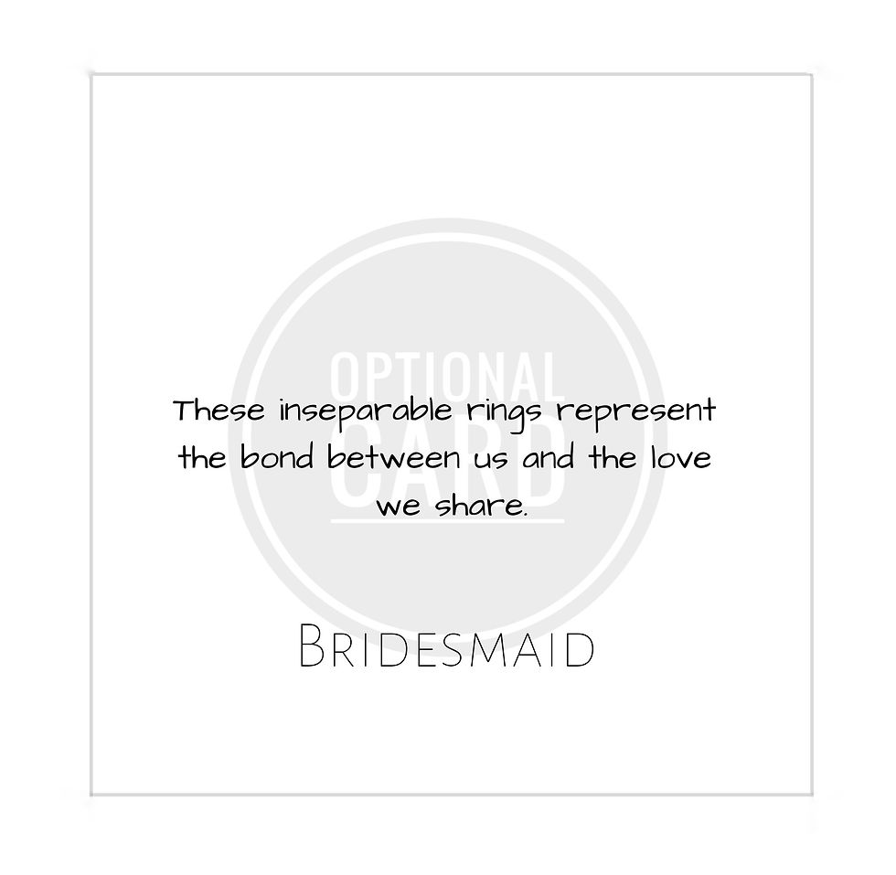 Thumbnail: Sterling Silver Linked Ring Necklace - Wedding Party Gifts