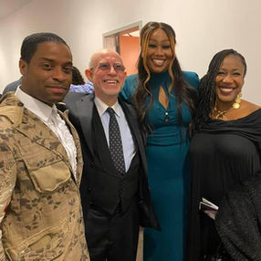 Leon Lacey, Alan Abrahams, Yolanda Adams and Jackie Gouché backstage after the L.A.Philharmonic concert with Leon's truly incredible orchestrations.