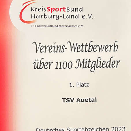 Der TSV Auetal ist wieder Spitze beim Sportabzeichen!