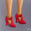 Thumbnail: ORIGINAL-"Barbie Shoes #1 (Red)" 6 x 6 inches