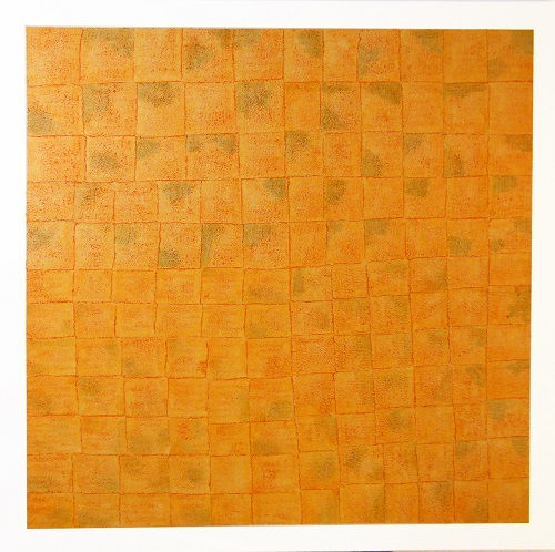 Wax,graphite and pigment on canvas,100X100cm,Segmentum IV.jpg