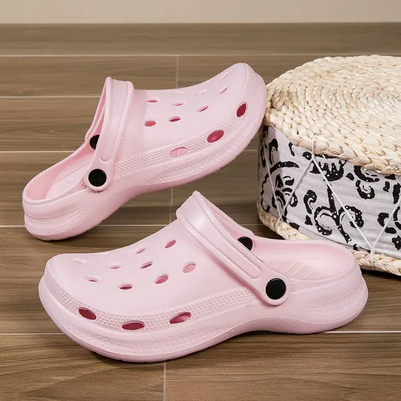 Thumbnail: Plus Size 36-48 Summer Slippers Comfortable Men Clogs Lightweight Anti Slip