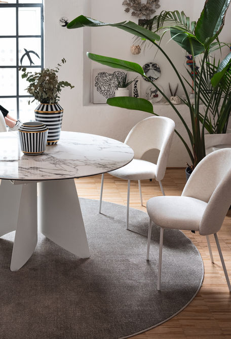 chaise salle à manger moderne tissu