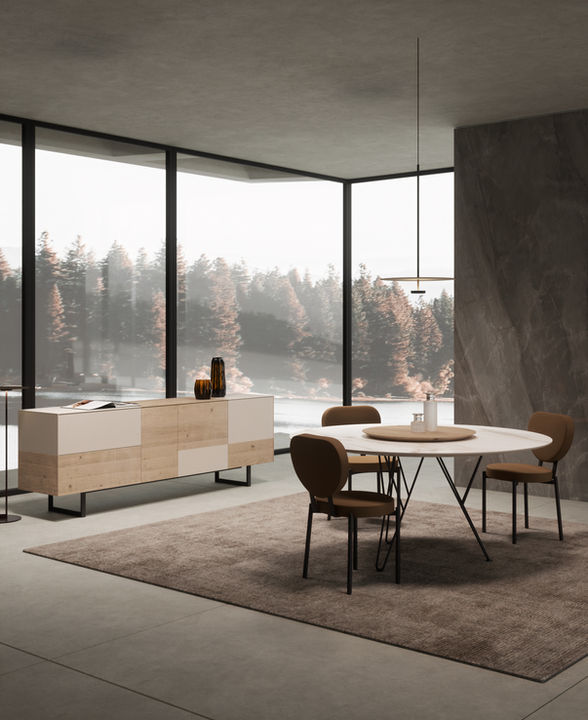 table céramique acier luxe
