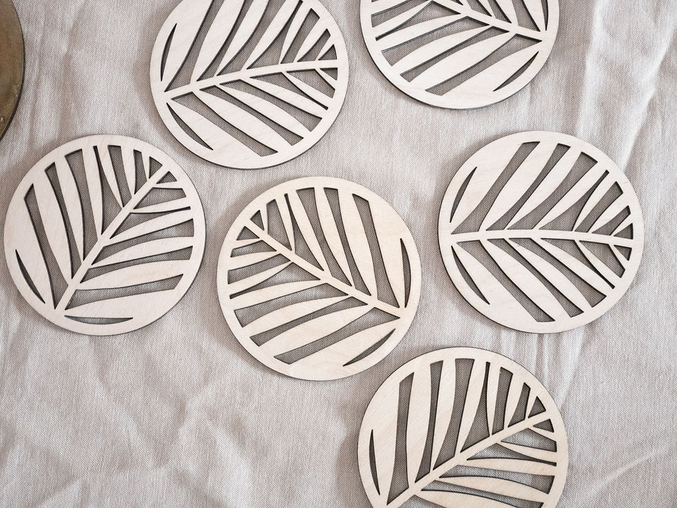 sous-verres en bois