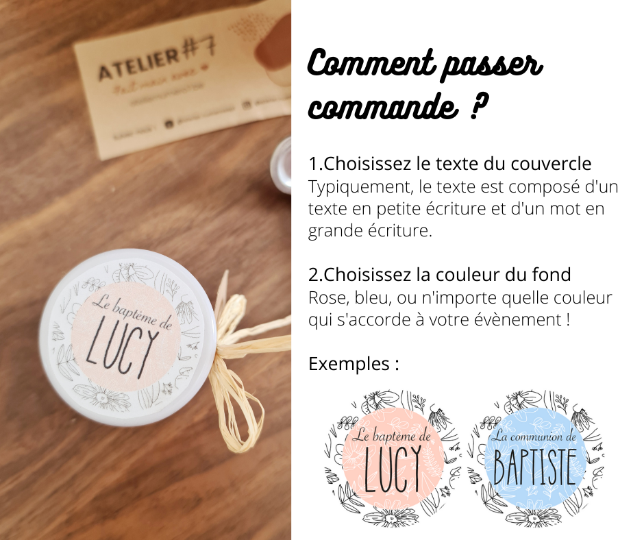 Miniature : Bougies personnalisées pour évènement