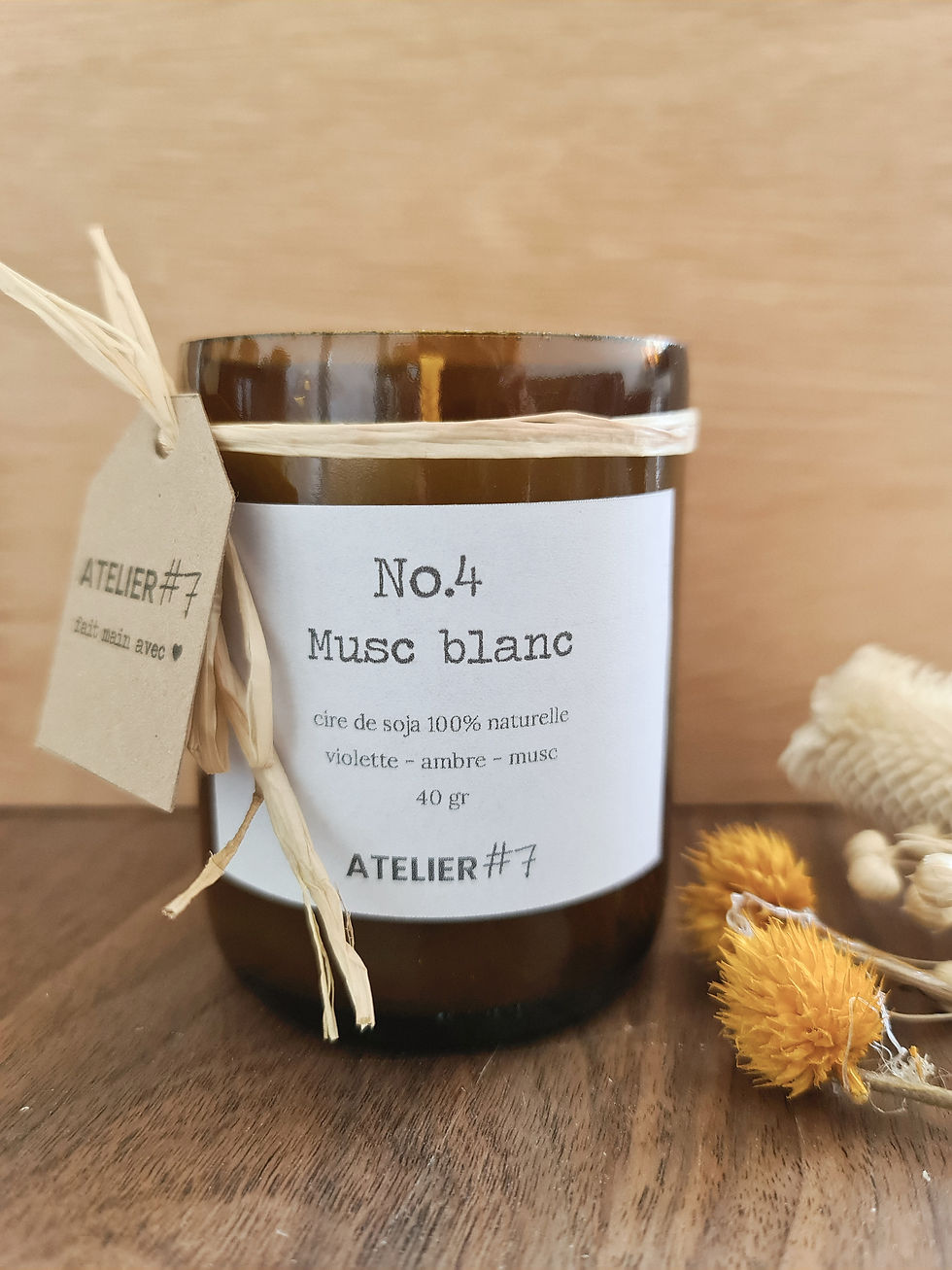 Miniature : Bougie Musc blanc