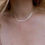 Thumbnail: 14k Solid Gold Herringbone Chain | Herringbone Chain Necklace |3.2mm