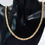 Thumbnail: 14k Real Thick Gold Byzantine Chain Necklace, Round Byzantine Chain