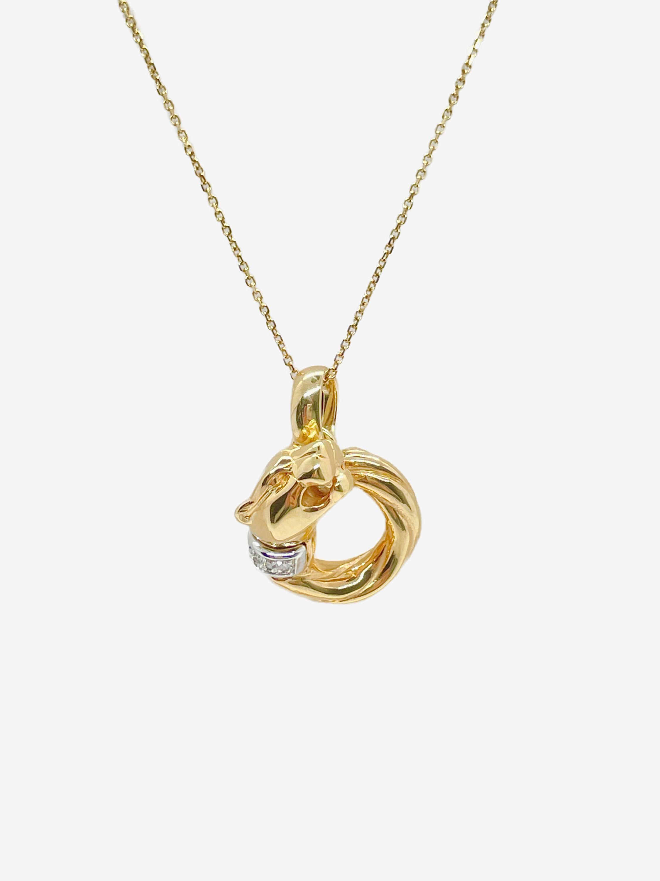 14k Real Gold Panther Necklace