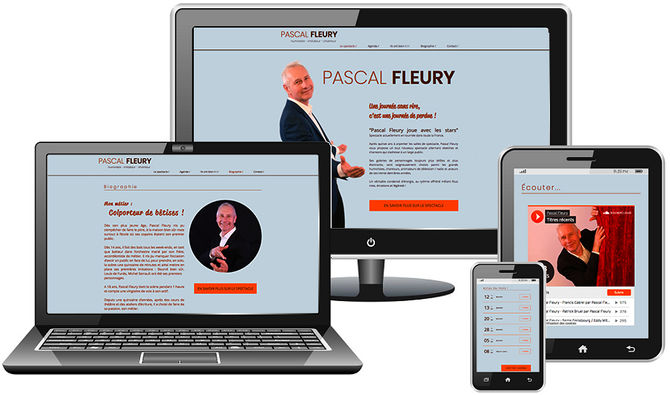 Webdesign du site de Pascal Fleury !