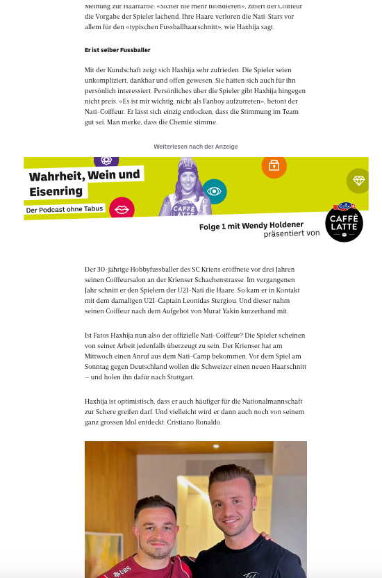 Medienbericht Fatos Haxhija