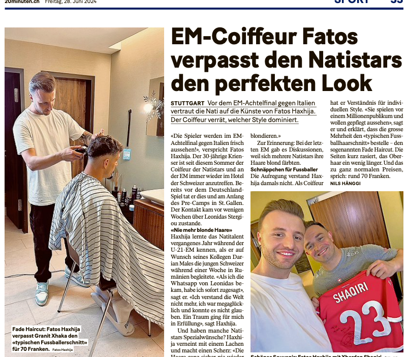 Medienberichterstattung Coiffeur Fatos Haxhija Luzern