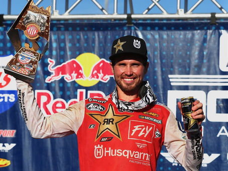 RJ HAMPSHIRE ET ROCKSTAR ENERGY HUSQVARNA FACTORY RACING TERMINENT LA SAISON 250MX ...