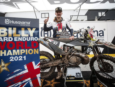BILLY BOLT EST SACRÉ CHAMPION DU MONDE FIM HARD ENDURO 2021