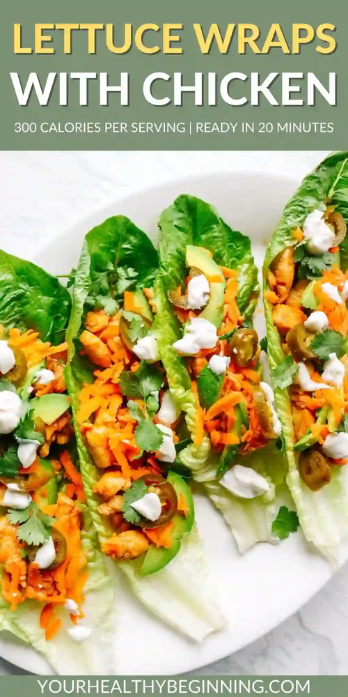 Korean Lettuce Wraps with Chicken